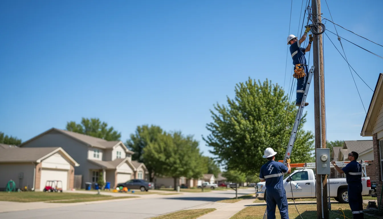 Residential electrician providing installation services in Deering, ND